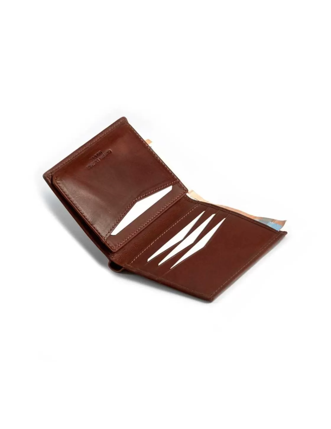 MONPIEL Men'S Leather Wallets^Simple Central Logo Wallet Leather
