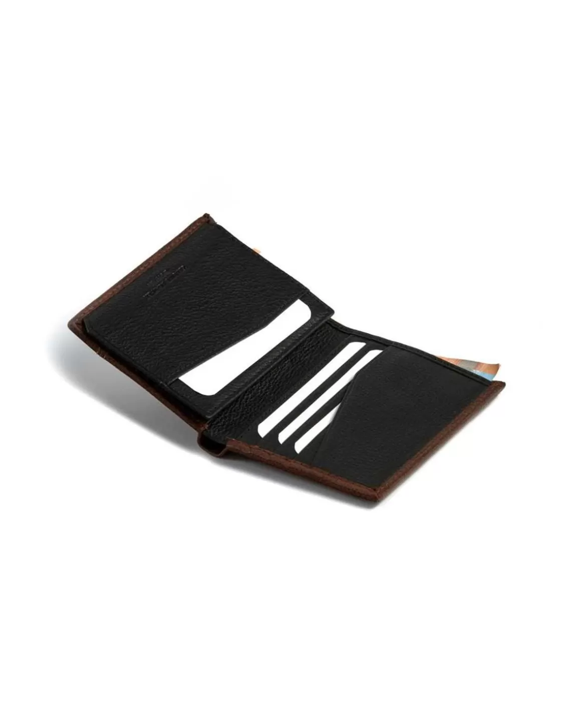 MONPIEL Men'S Leather Wallets^Simple Two Tone Wallet Brown