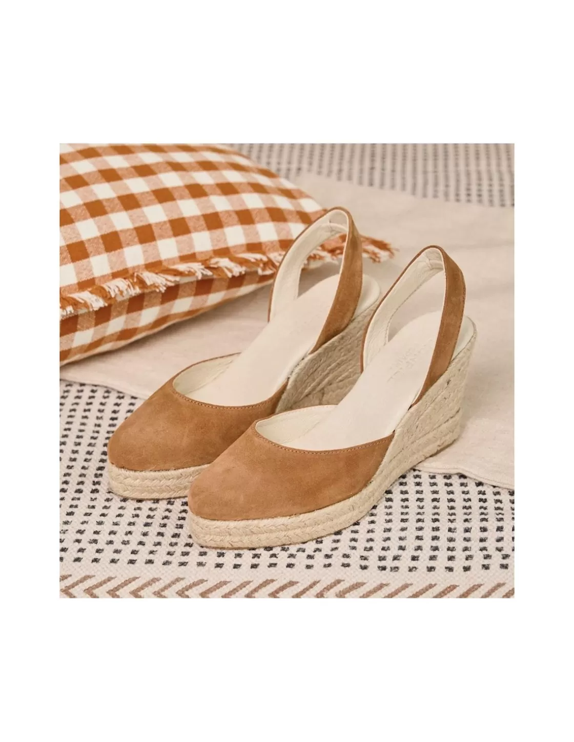 MONPIEL Espadrille^Siros Leather Wedge Espadrille