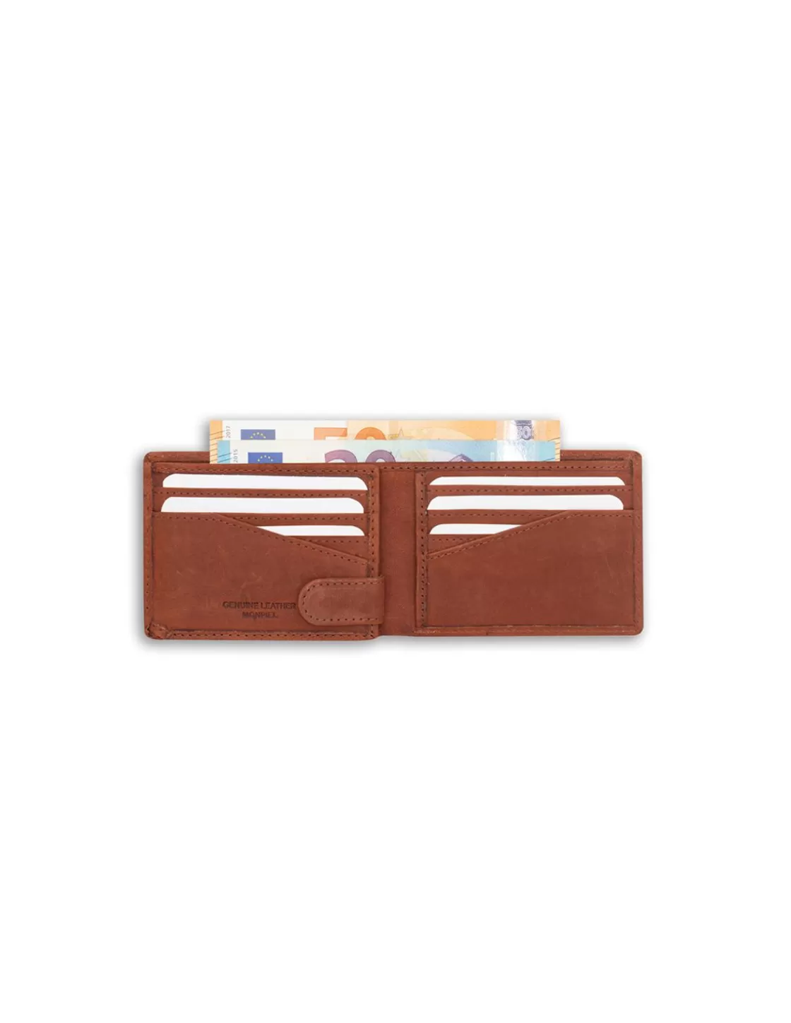 MONPIEL Men'S Leather Wallets^Small American Wallet Havana