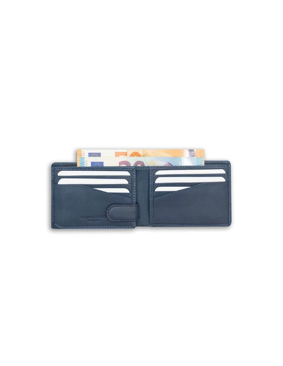 MONPIEL Men'S Leather Wallets^Small American Wallet Blue