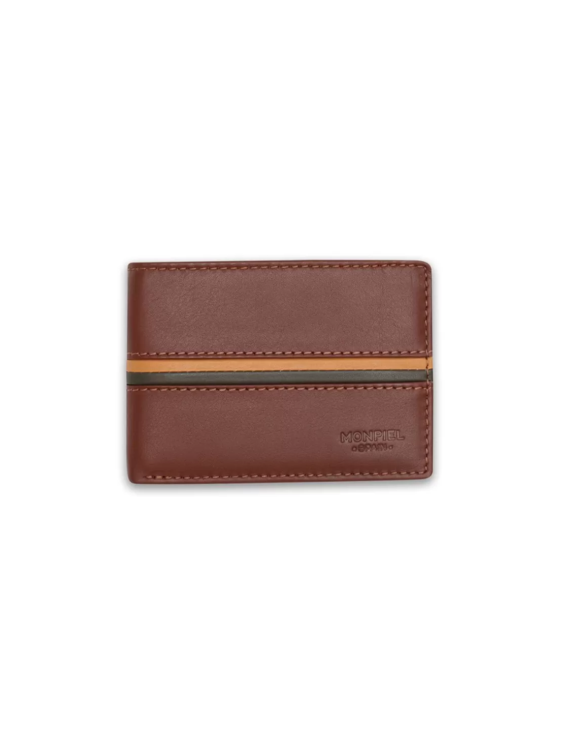 MONPIEL Men'S Leather Wallets^Small American Wallet With Wallet Havana