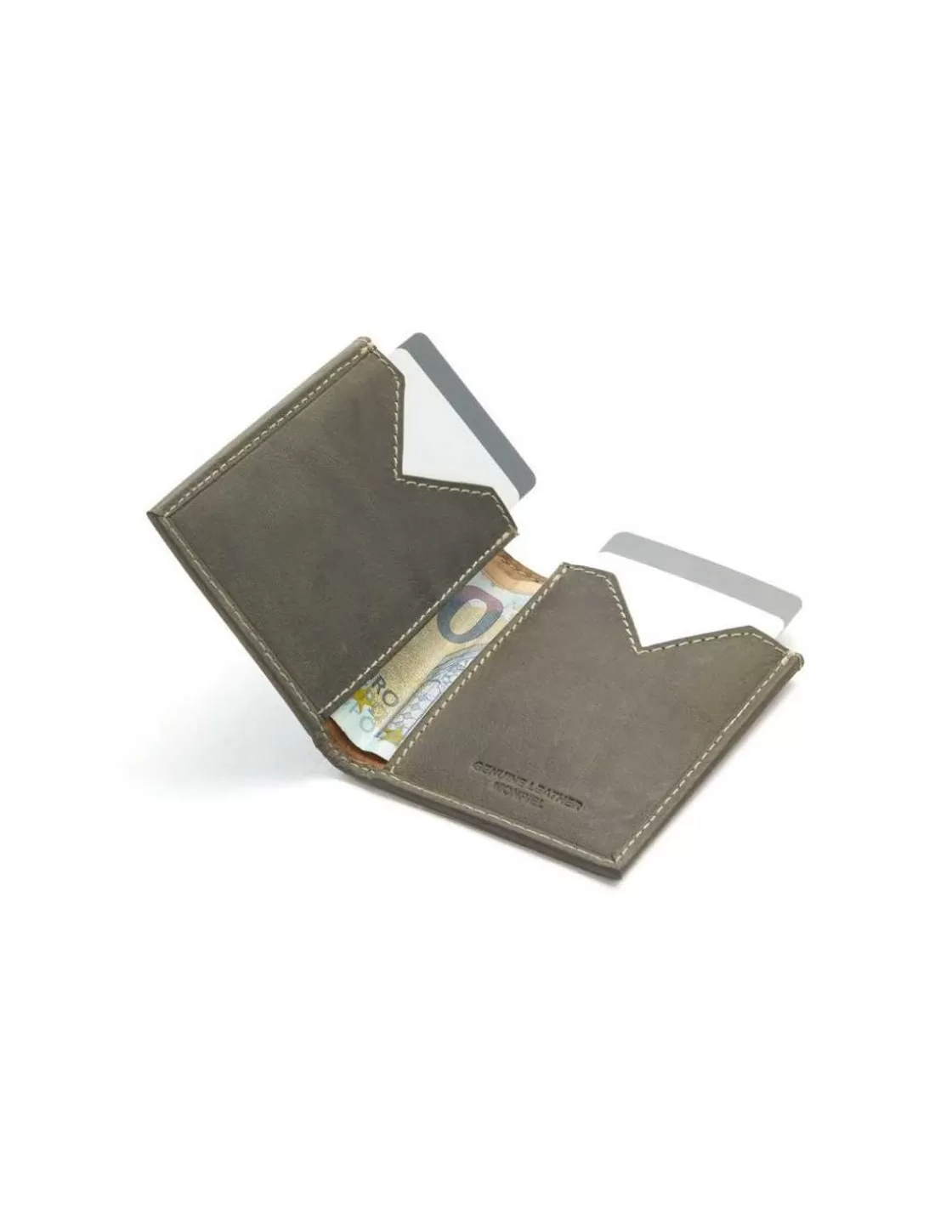 MONPIEL Men'S Leather Wallets^Small Men'S Wallet Slim Green