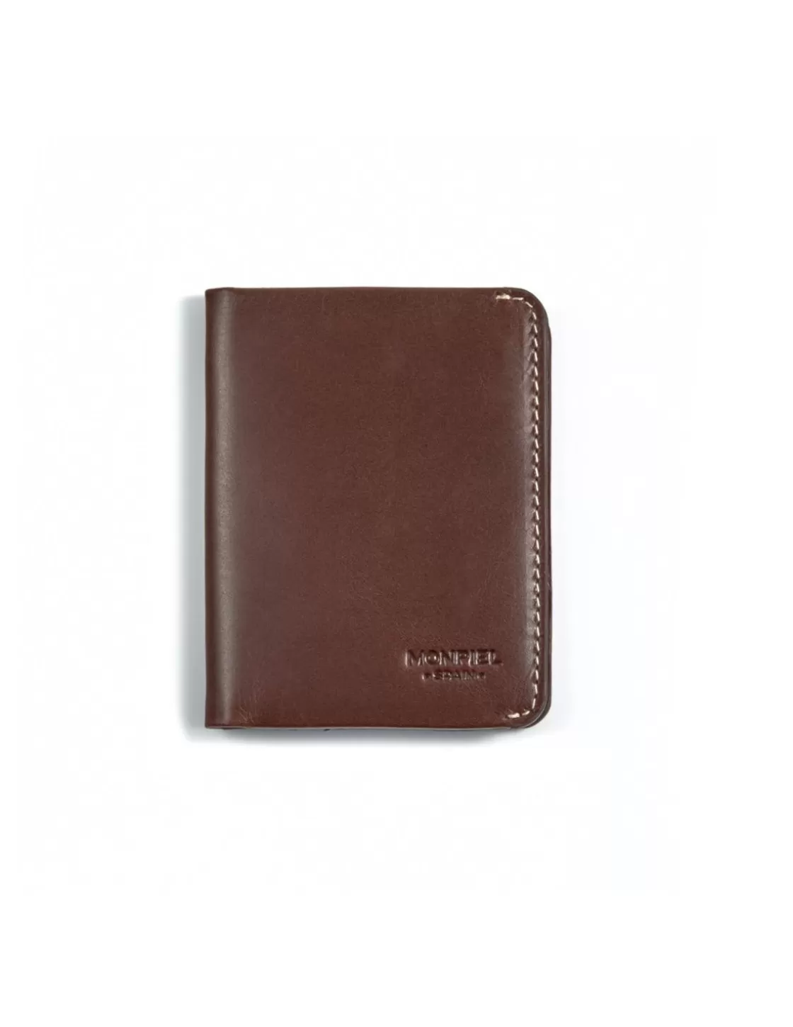 MONPIEL Men'S Leather Wallets^Small Men'S Wallet With Coin Pocket Mini Brown