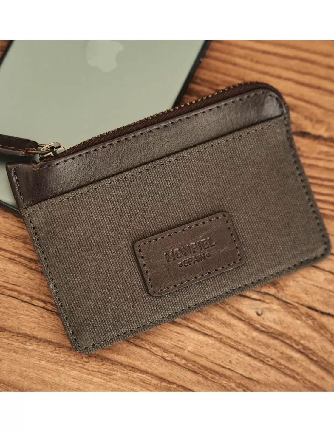 MONPIEL Leather Card Holders^Sport Purse Green