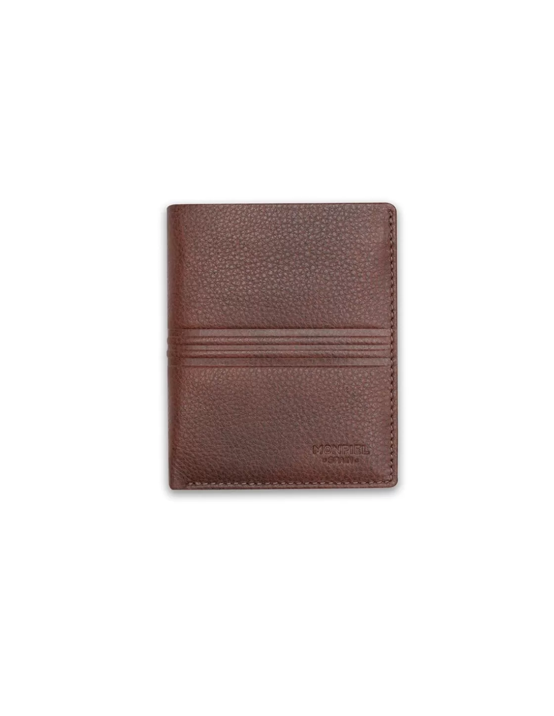 MONPIEL Men'S Leather Wallets^Stamped Basic Wallet Havana