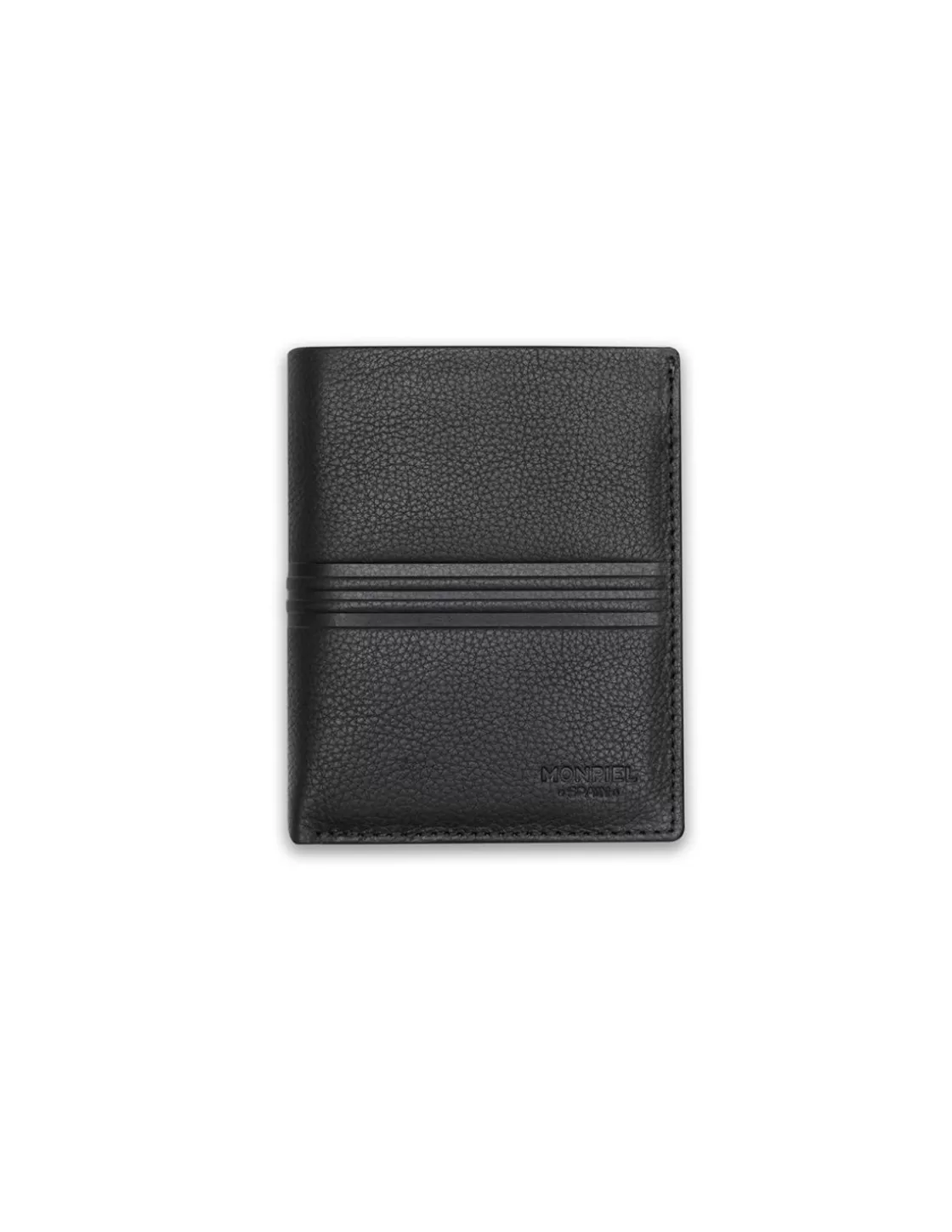 MONPIEL Men'S Leather Wallets^Stamped Basic Wallet Black