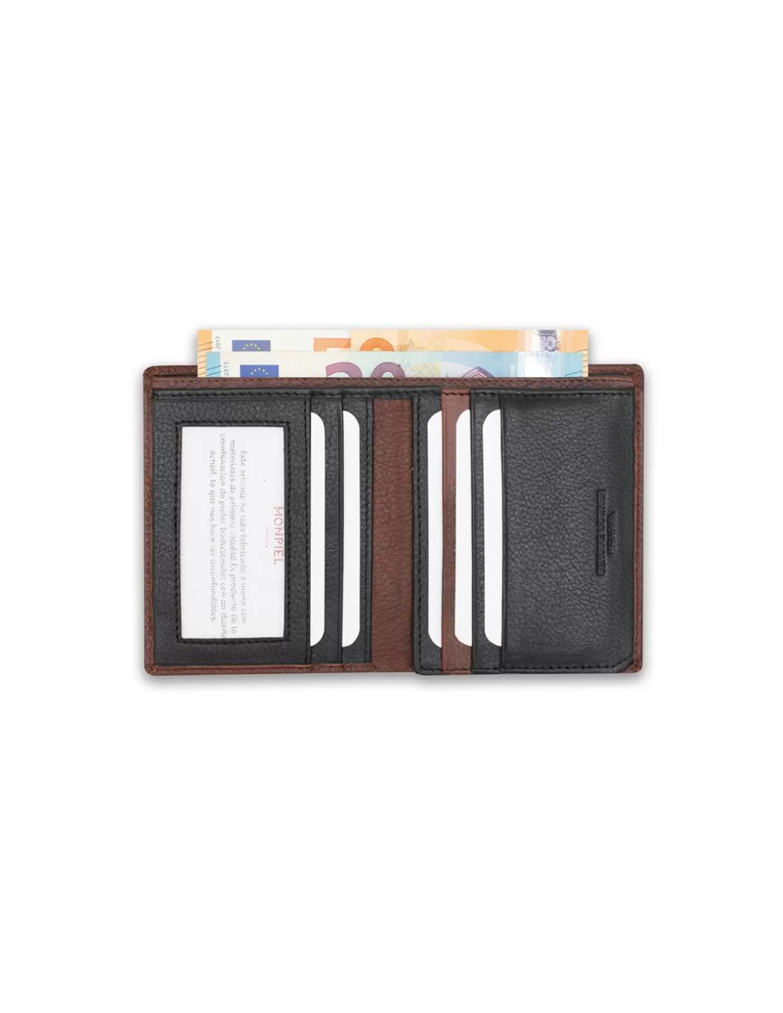 MONPIEL Men'S Leather Wallets^Stamped Basic Wallet Havana