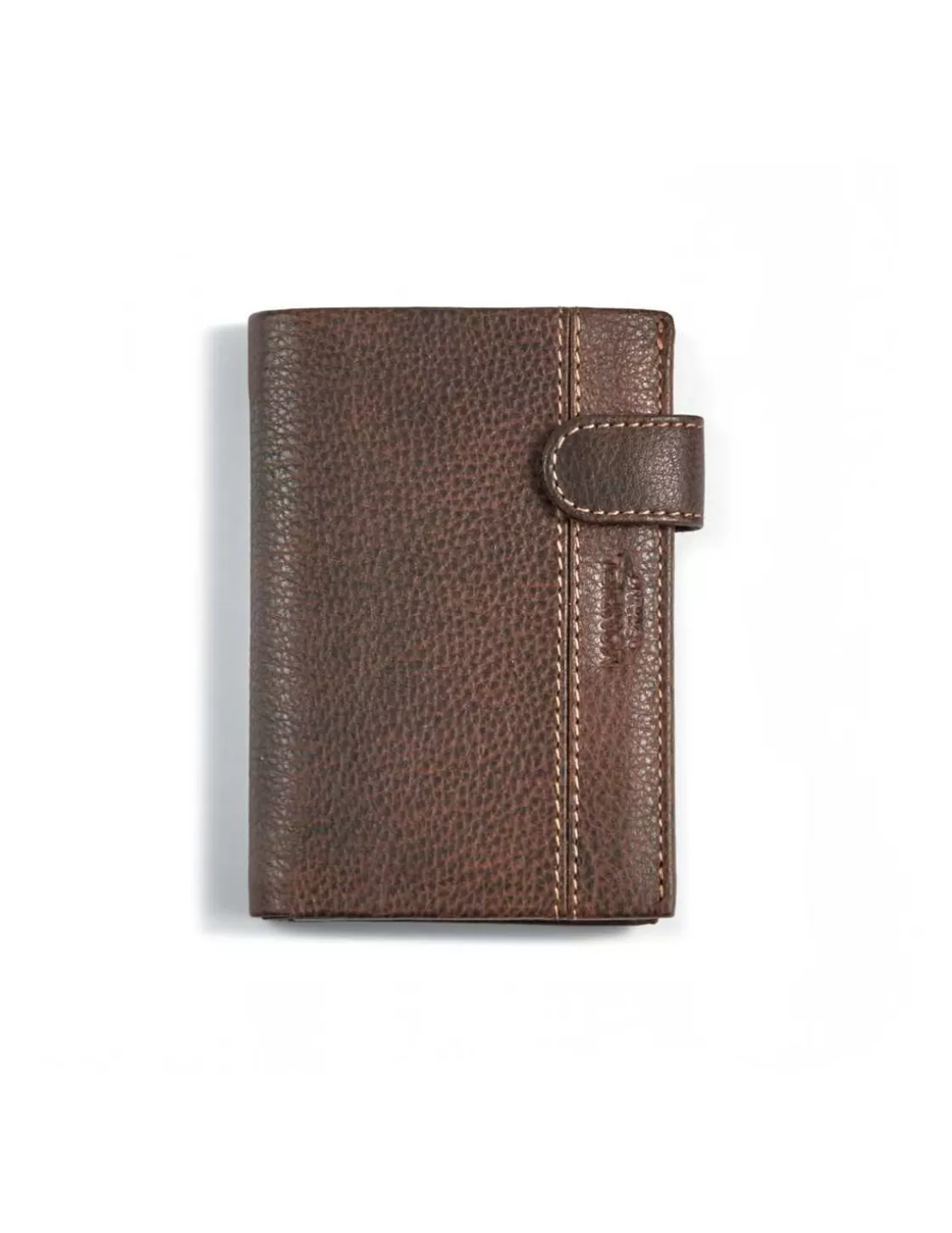 MONPIEL Men'S Leather Wallets^Wallet With Clasp And Two Tone Interior Purse Brown