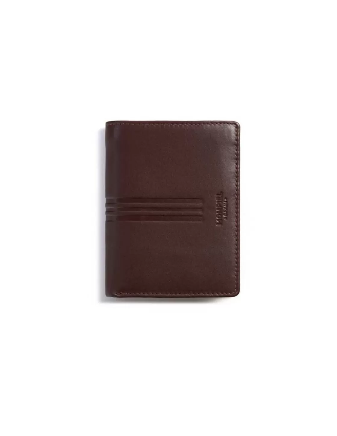 MONPIEL Men'S Leather Wallets^Wallet With Clasp Inside And Coin Pocket Mountain Brown