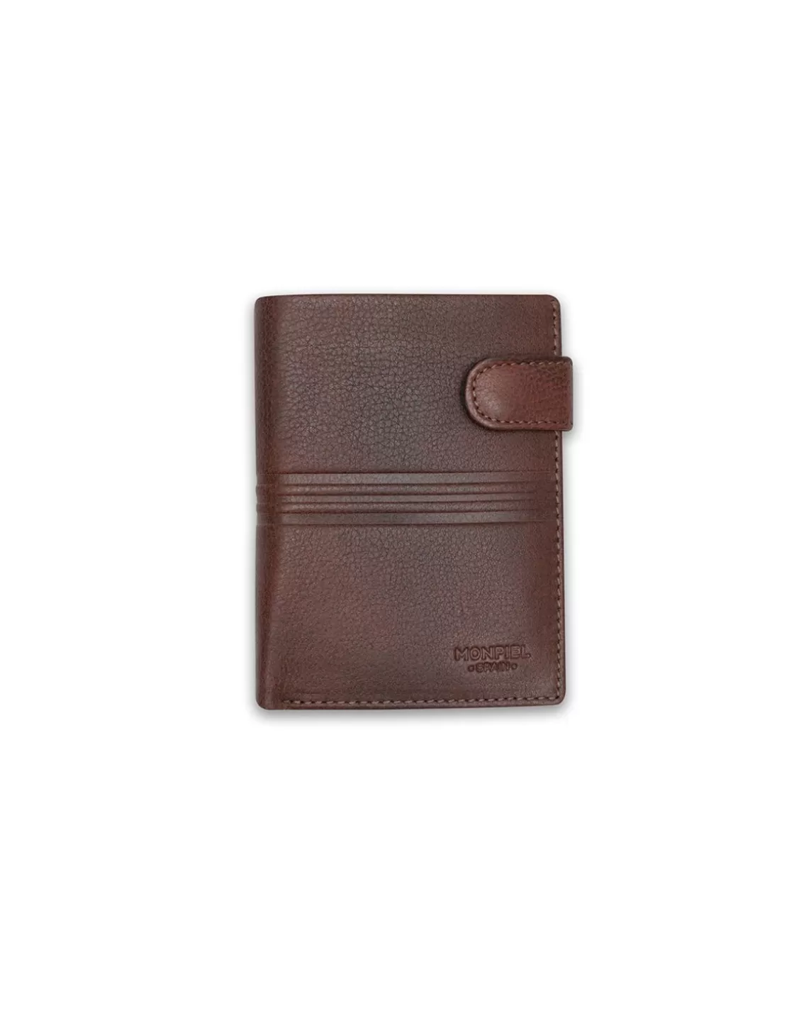 MONPIEL Men'S Leather Wallets^Wallet With Loop And Purse Inside Printed Havana