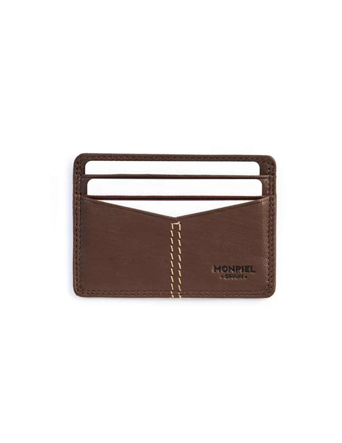 MONPIEL Leather Card Holders^Western Leather Card Holder Brown