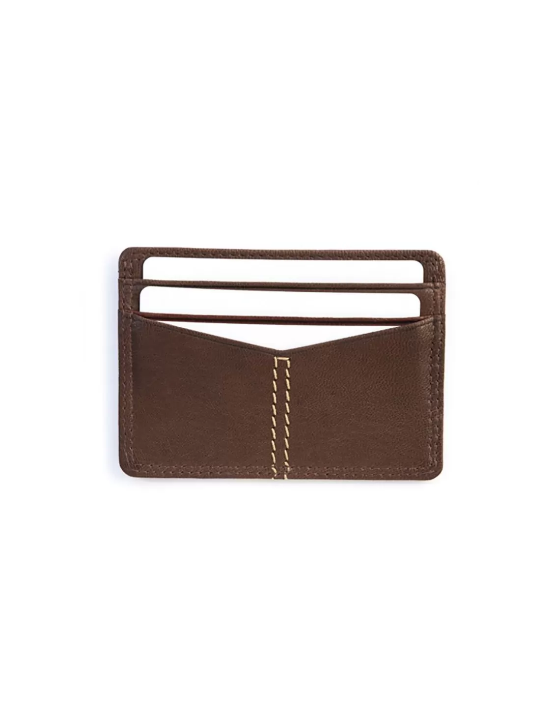 MONPIEL Leather Card Holders^Western Leather Card Holder Brown