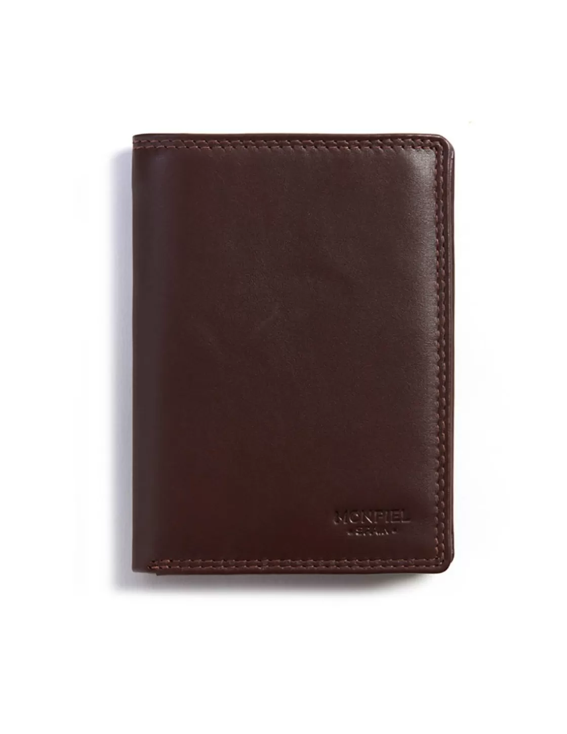 MONPIEL Men'S Leather Wallets^Xl Leather Wallet With Coin Purse Brown